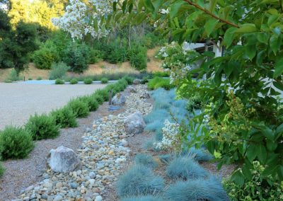 Seasonal planting and vegetable garden design on Napa Valley estate property.